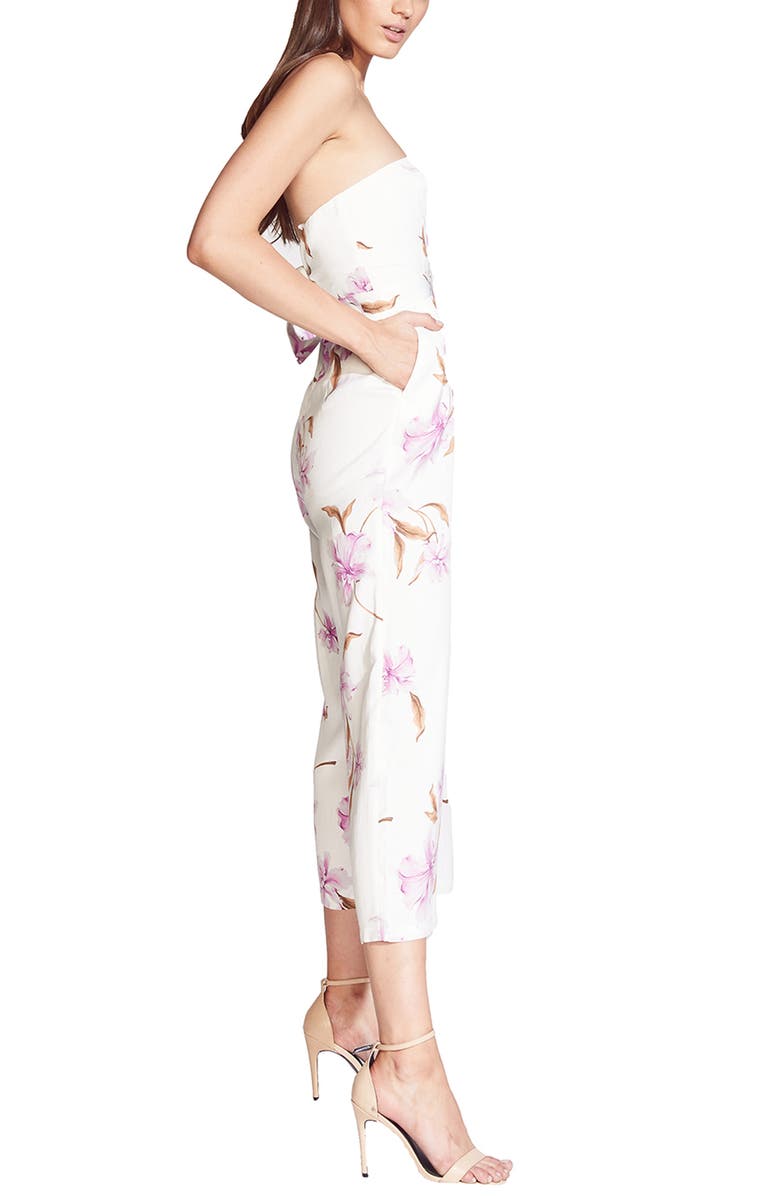 Bardot Strapless Crop Jumpsuit, Alternate, color, 