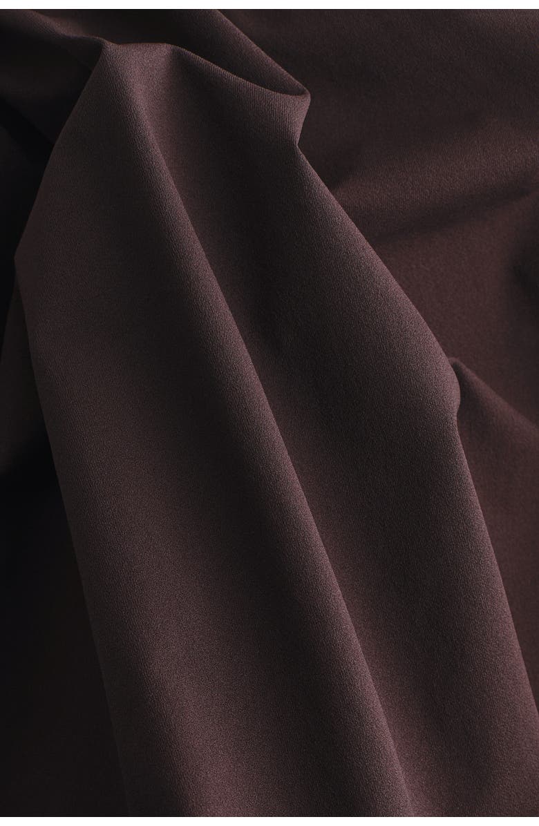 H&M Bubble-hem Halterneck Top, Alternate, color, Dark Brown