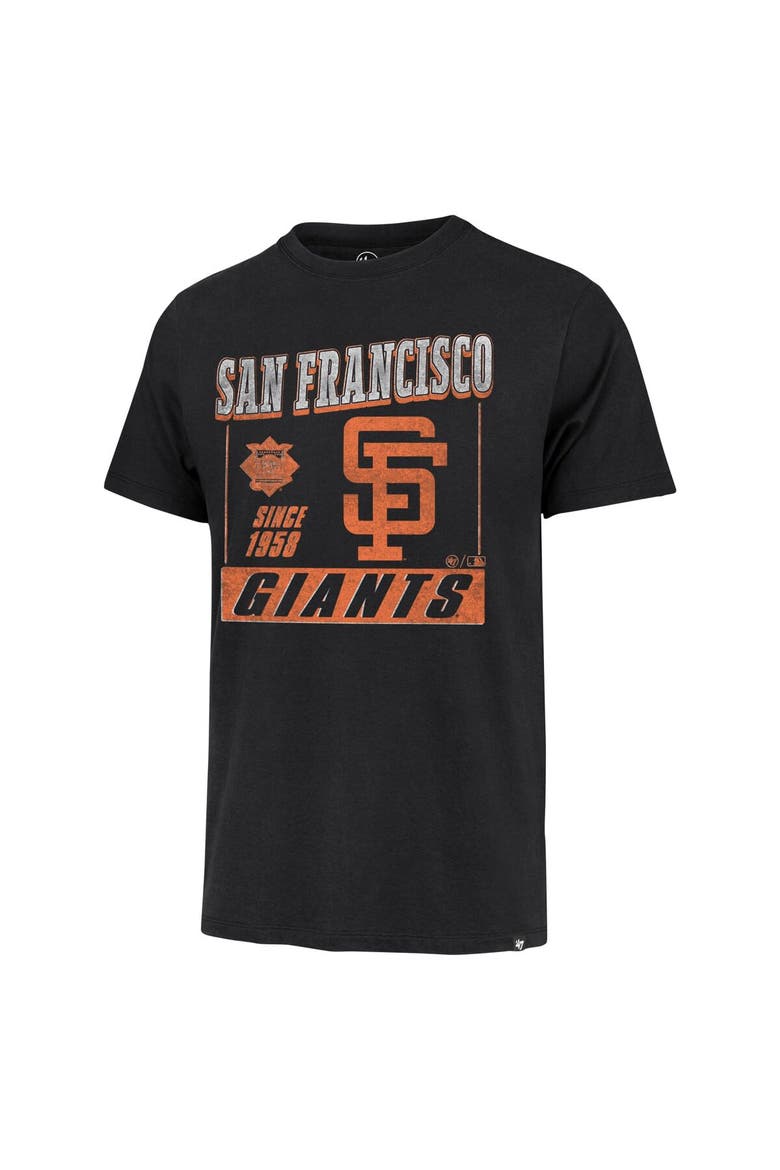 Men's '47 Black San Francisco Giants Outlast Franklin T-Shirt, Alternate, color, Black