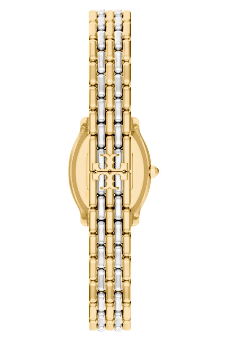 Eleanor Curve Mini Two Tone Bracelet Watch, Alternate, color, TWO TONE / PINK