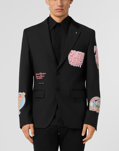 Gigolo Fit Blazer Ice Cream Patches Men