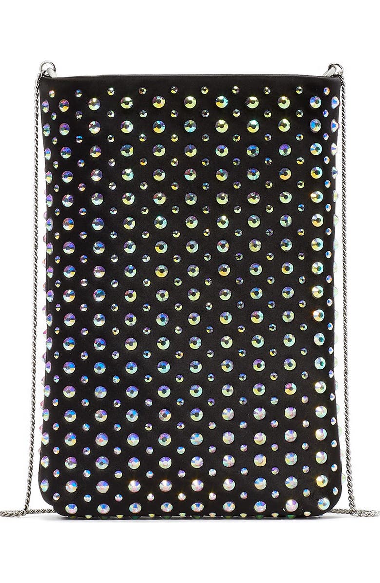 Kate Spade New York swing embellished satin phone crossbody bag, Alternate, color,