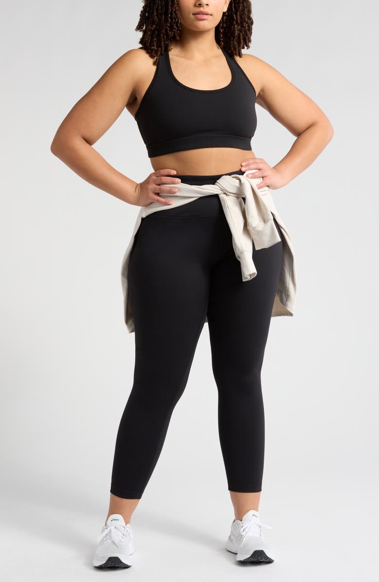 Zella Live In High Waist 7/8 Leggings, Alternate, color, Black