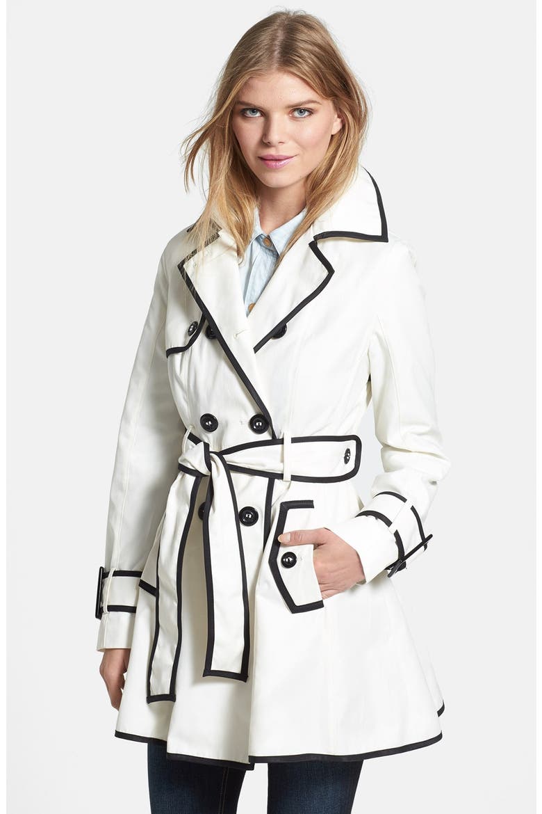 Lace-Up Back Raincoat, Main, color, CLOUD