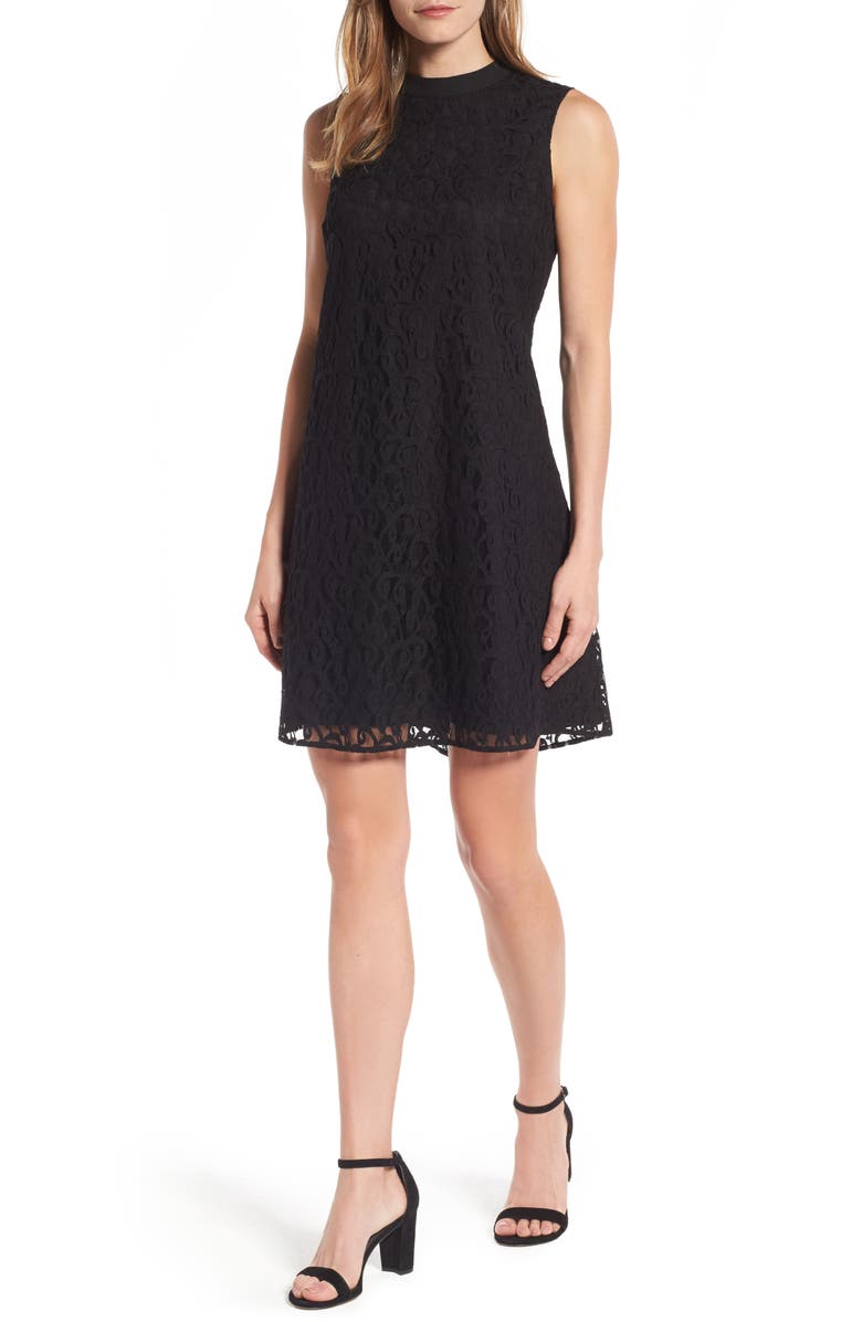 CeCe Tie Back Lace Dress, Main, color, 