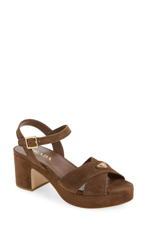 Suede Platform Sandal