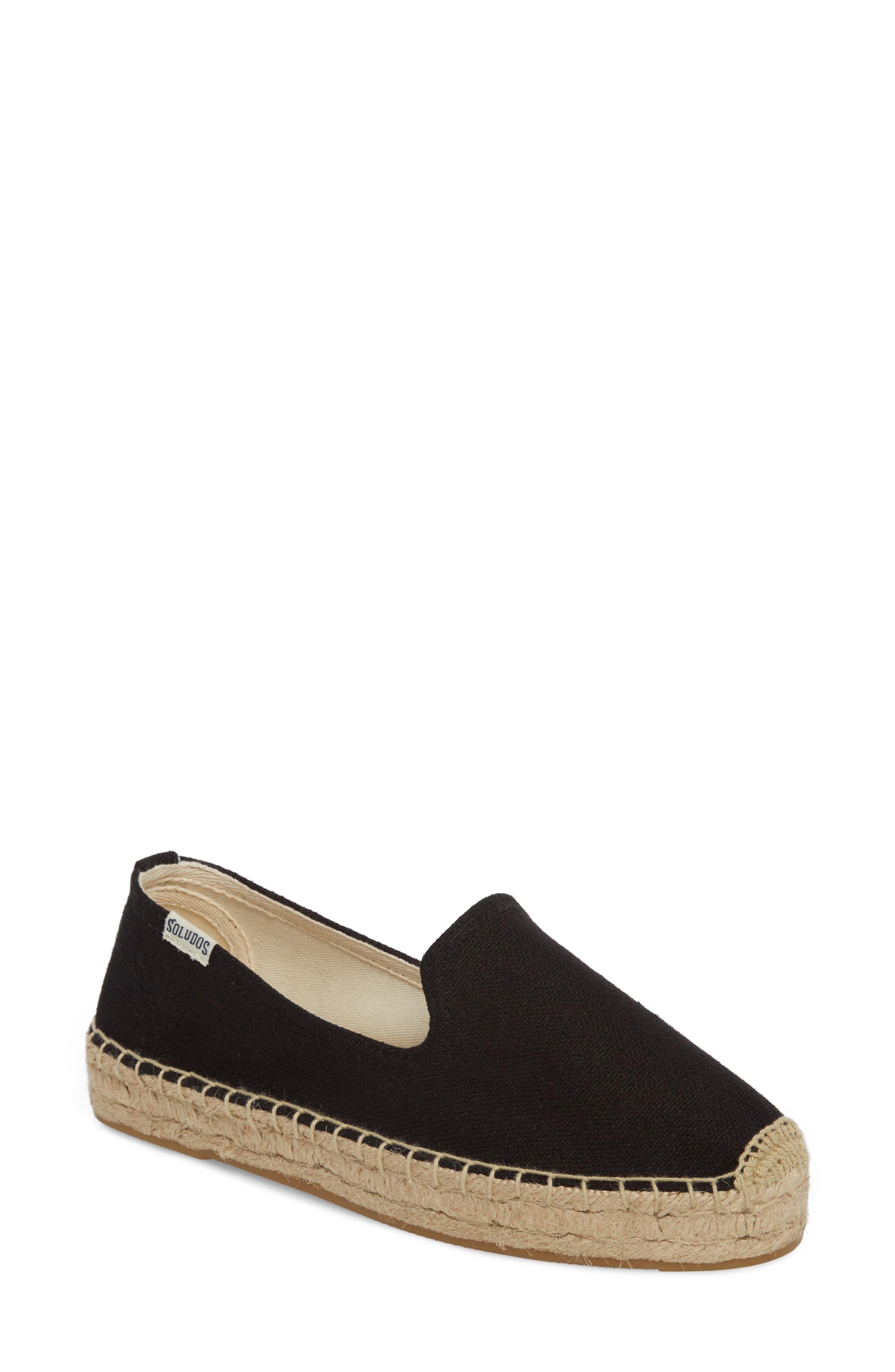 Soludos Platform Espadrille Flat, Main, color, 