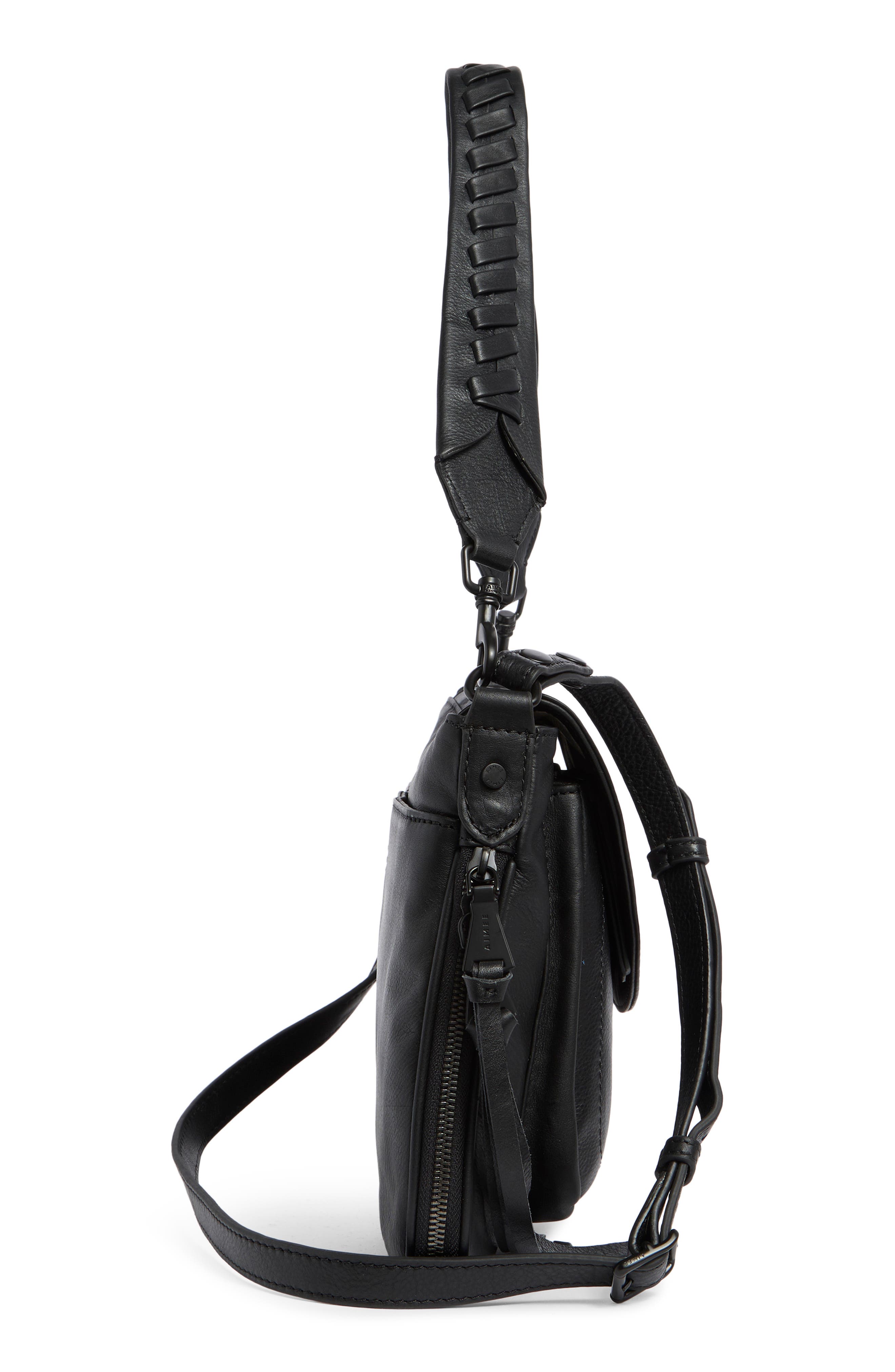 AIMEE Ripley Convertible Crossbody Bag, Alternate, color, Black W Black