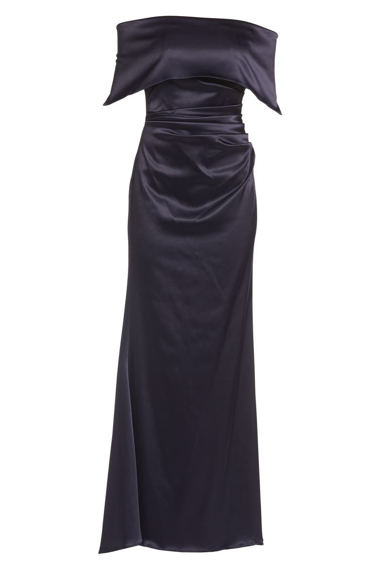 Off the Shoulder Gown, Alternate, color, NAVY