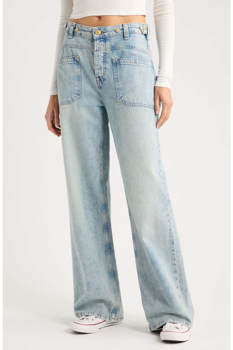 We the Free Palmer Cuffed Baggy Jeans, Main, color, LA LA LAND