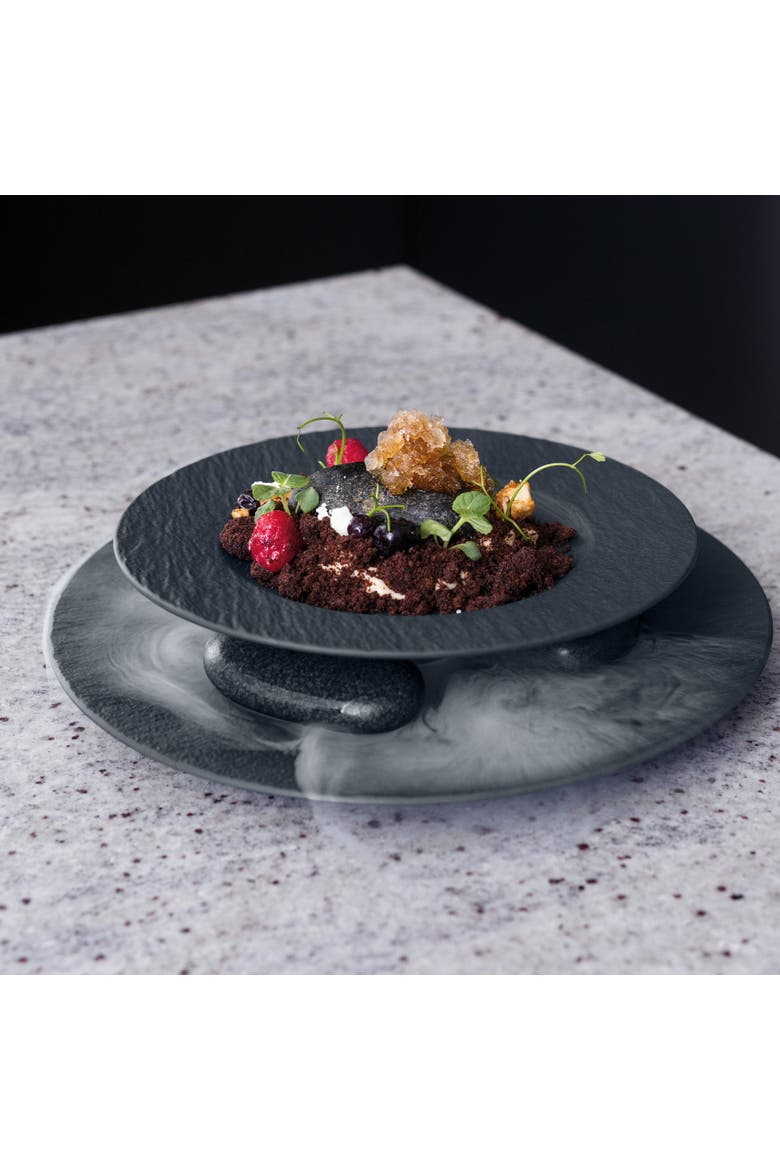 Manufacture Rock Pasta Bowl Set of 4, Alternate, color, BLACK