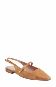 Linea Paolo Celeste Slingback Pointed Toe Flat
