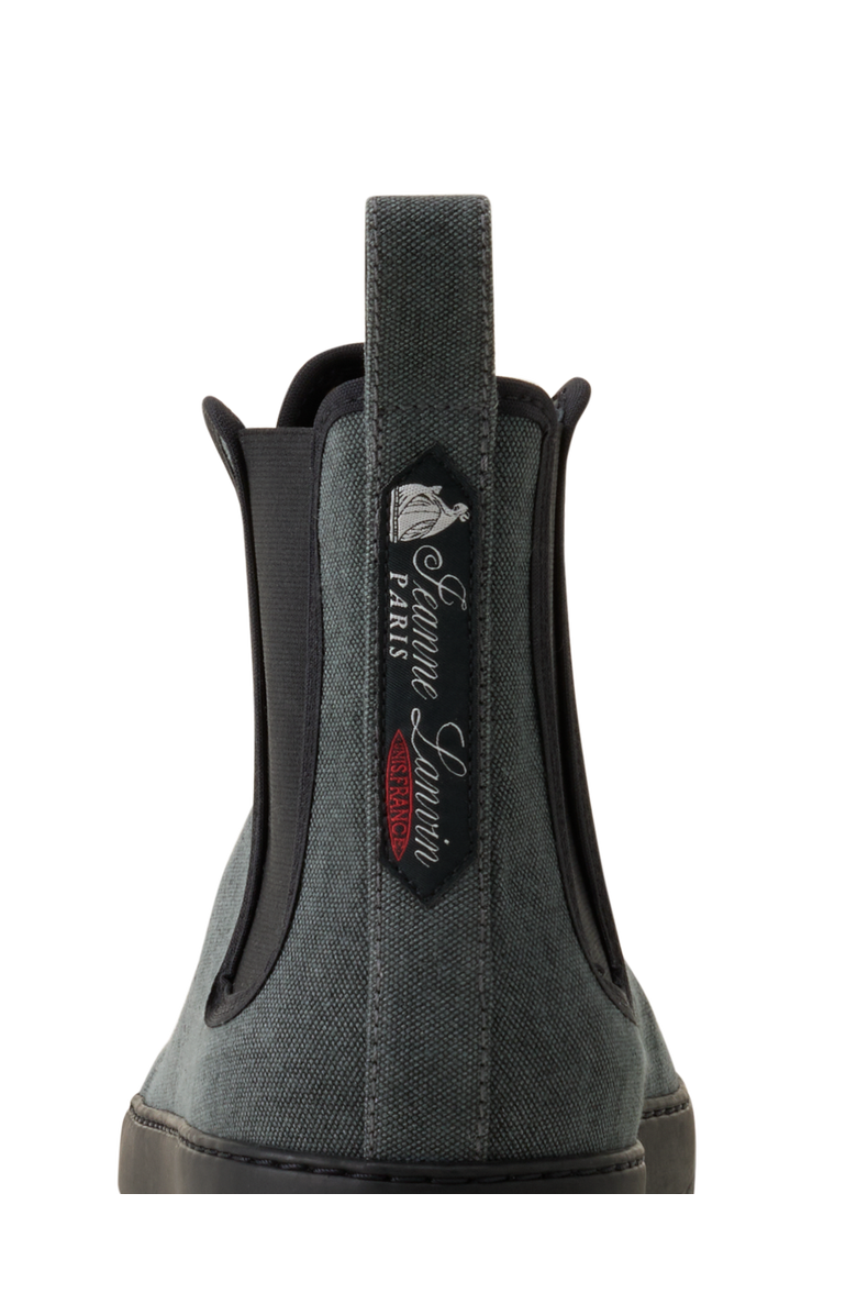 Lanvin Dbb1 High Top Canvas Sneakers, Alternate, color, Black/Anthracite