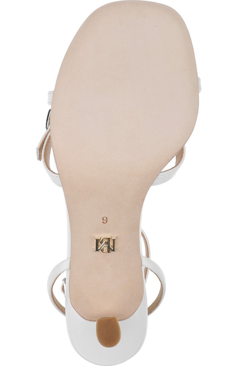 Badgley Mischka Collection Brynna Ankle Strap Sandal, Alternate, color, White Leather
