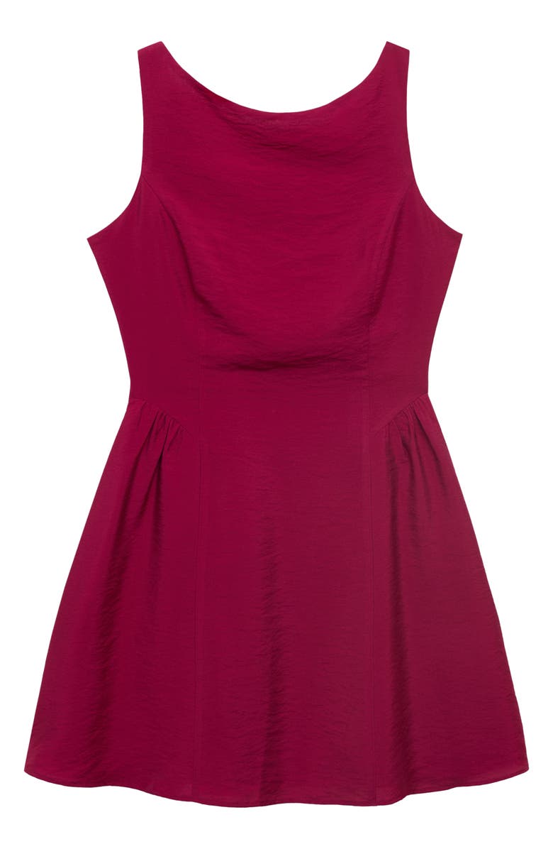 MANGO Open Back Minidress, Alternate, color,