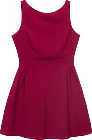 MANGO Open Back Minidress