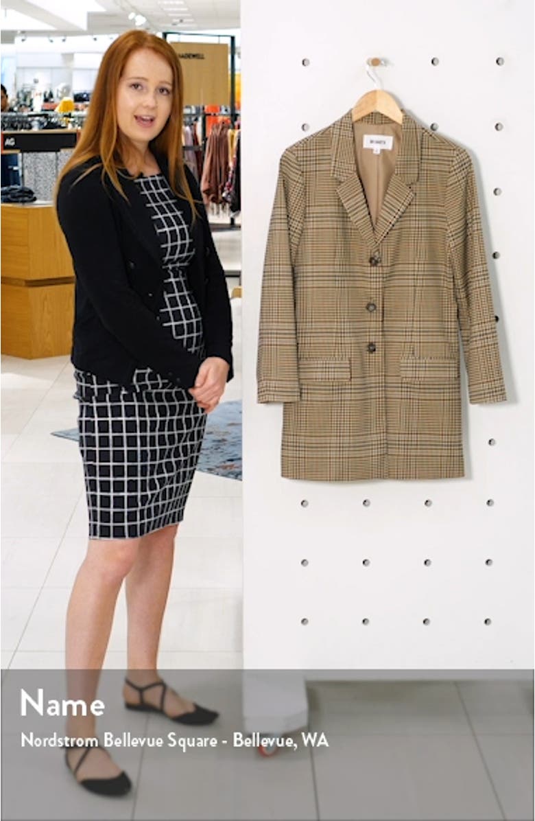 BB Dakota Check This Out Plaid Boyfriend Blazer, sales video thumbnail