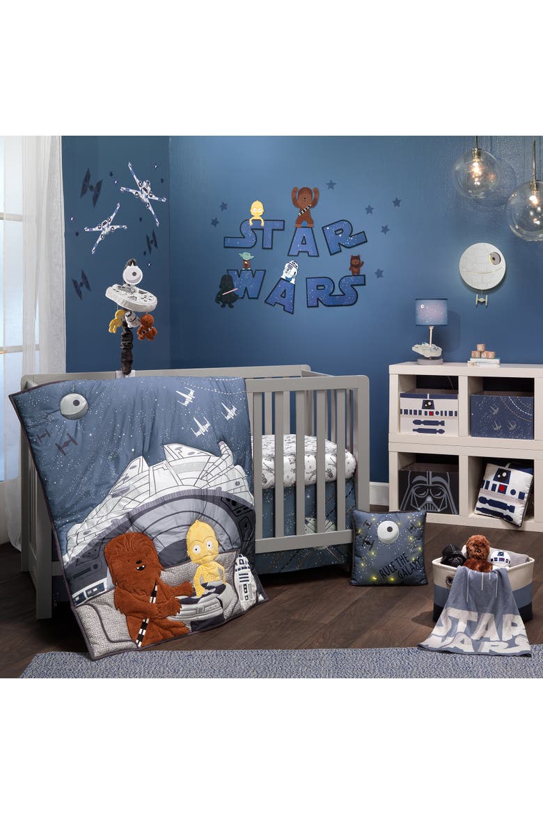 Star Wars Signature Rebels Rule Cotton Fitted Crib/Toddler Sheet, Alternate, color, Black Multi