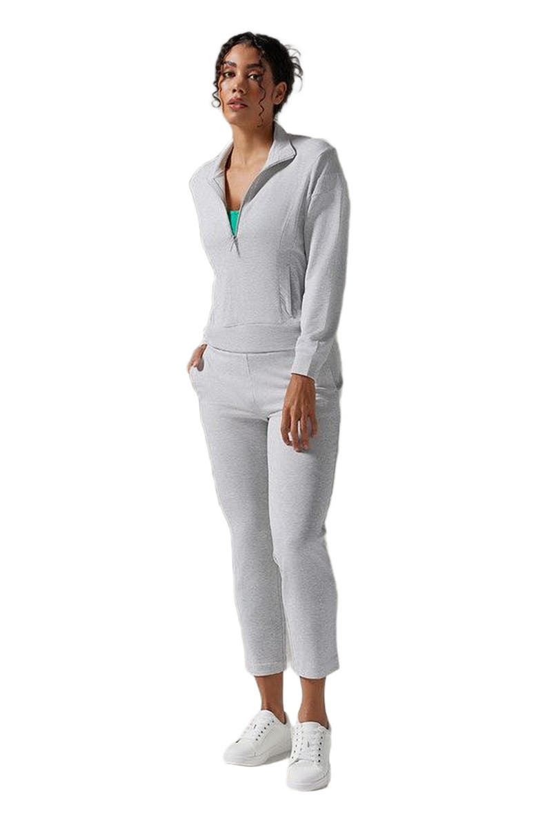 Tavi 3/4 Zip Cozy Fleece Pullover, Main, color, Ash