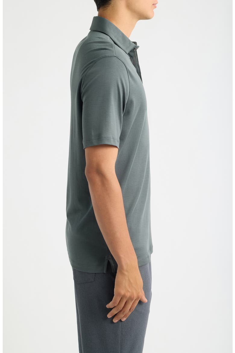 Georgia Solid Pima Cotton Polo, Alternate, color, URBAN GREEN