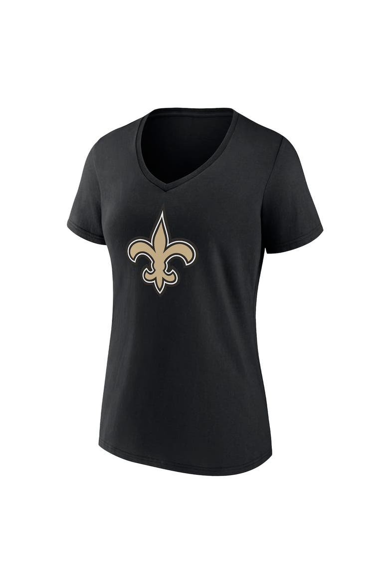 Women's Fanatics Branded Black New Orleans Saints Mother's Day V-Neck T-Shirt, Alternate, color, Black