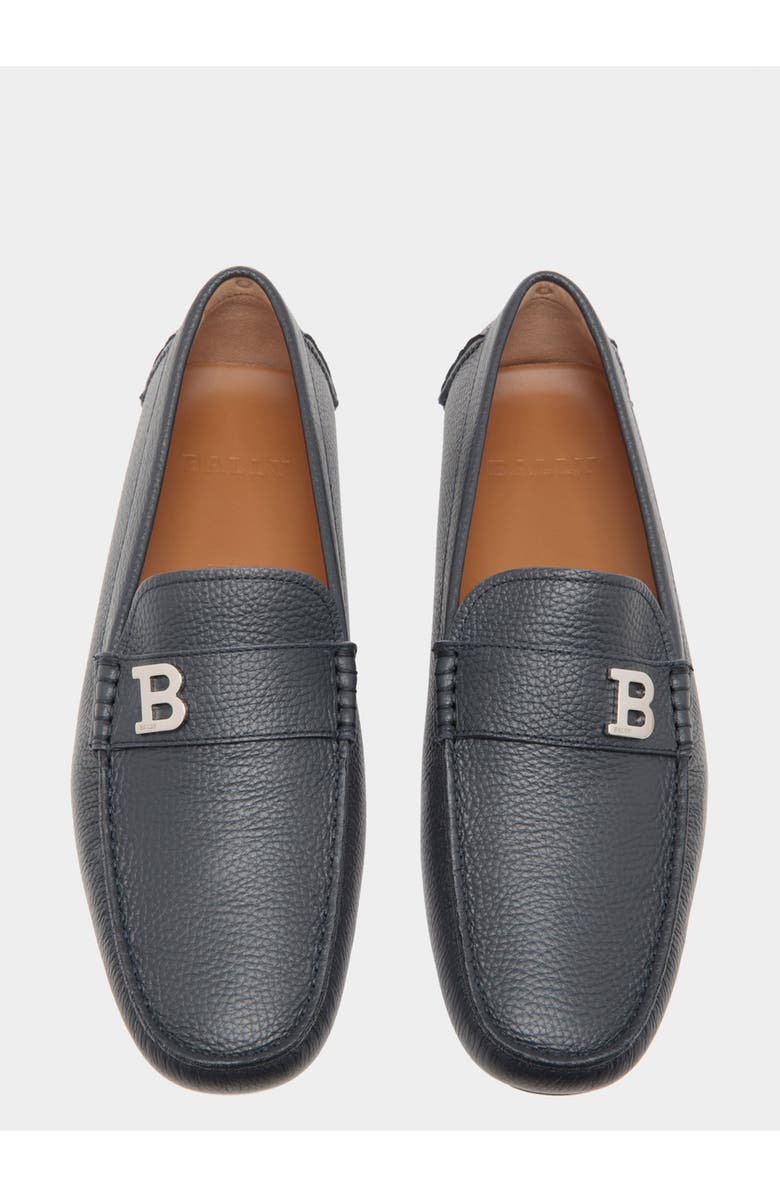 Bally Driver in Calf Leather, Alternate, color, Blue