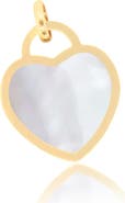 The Lovery Fine Jewelry Mother of Pearl Heart Padlock Charm