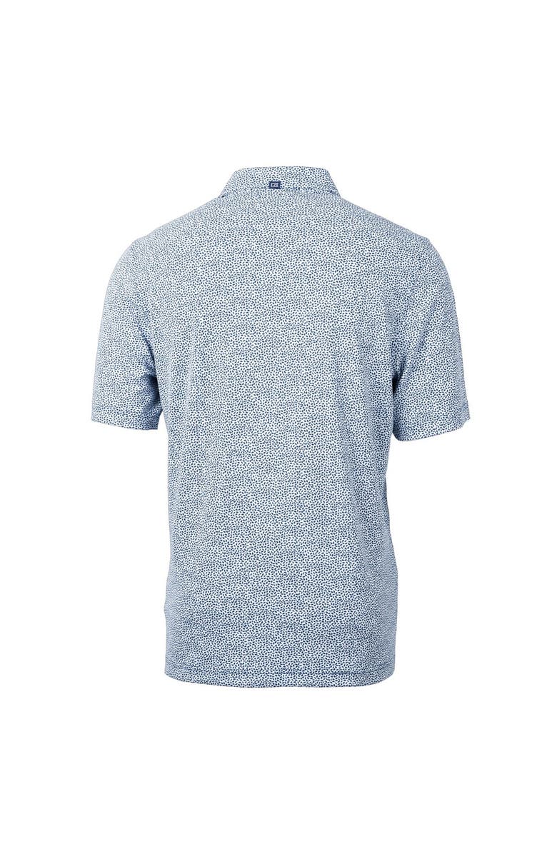 Cutter & Buck Men's Cutter & Buck Navy New York Yankees Virtue Eco Pique Botanical Print Recycled Polo, Alternate, color, Navy