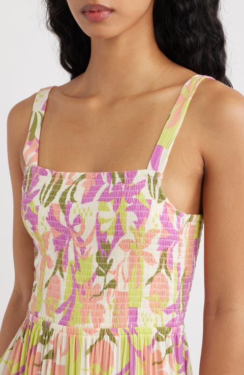 Topanga Canyon Print Sleeveless Maxi Dress