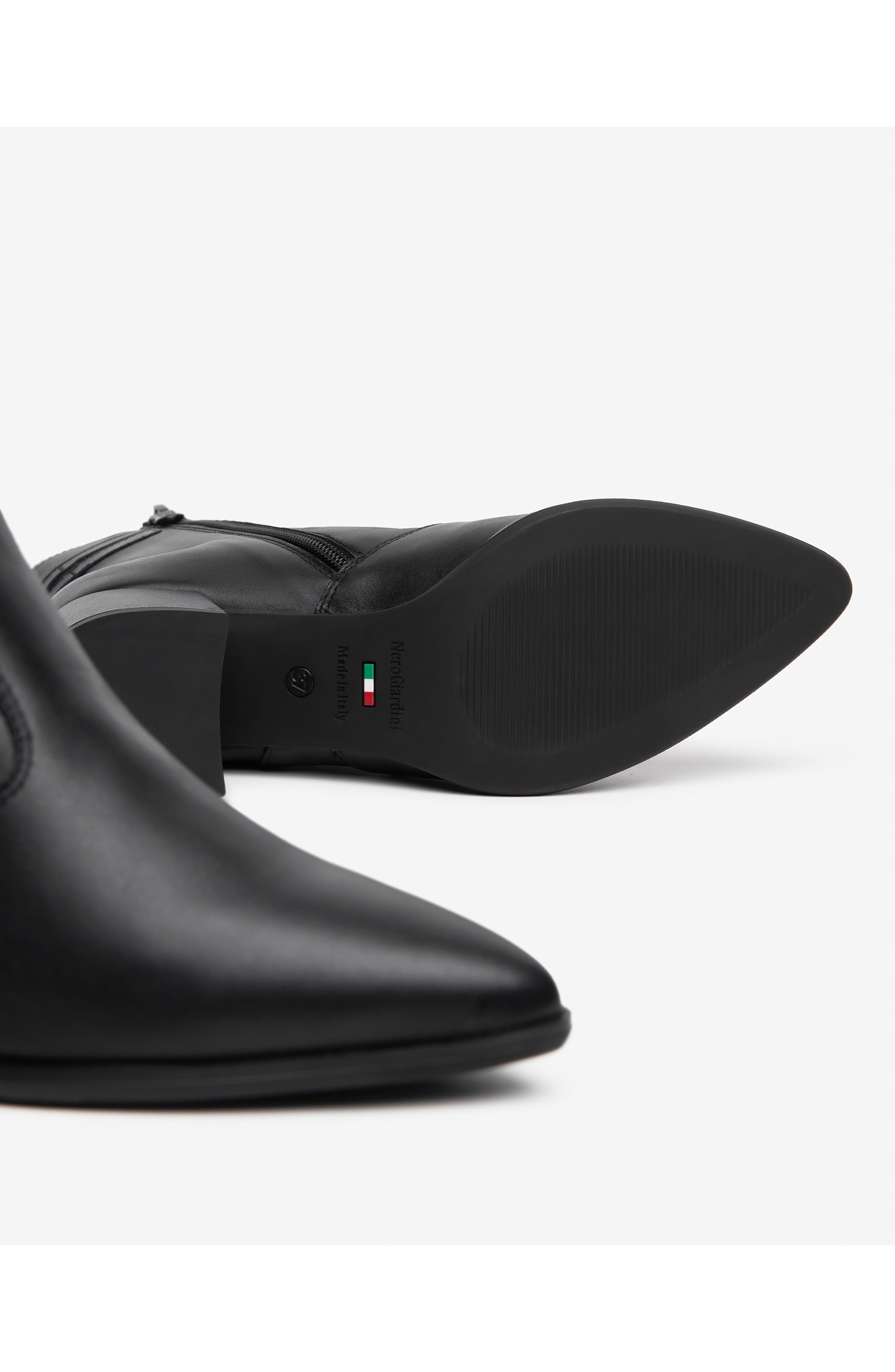 Block Heel Bootie, Alternate, color, BLACK