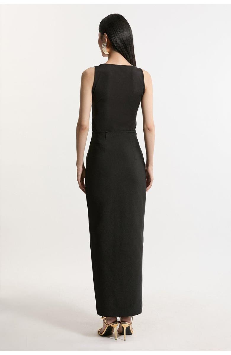 Karen Millen Figure Form Zip Maxi Skirt, Alternate, color, Black