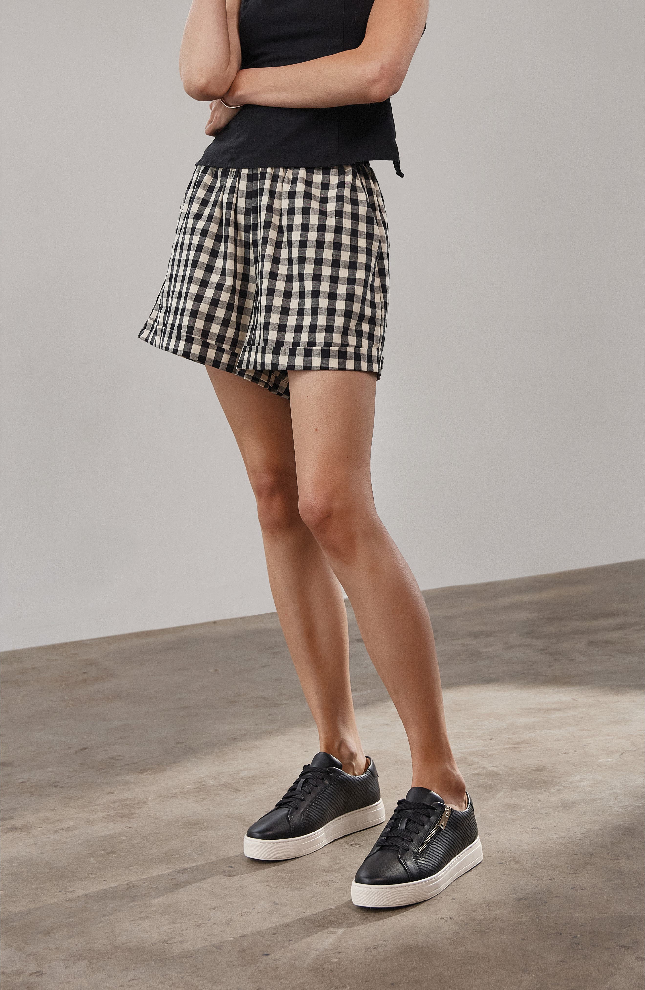 FRANKIE4 Billie II Zip Sneaker, Alternate, color, Black Emboss