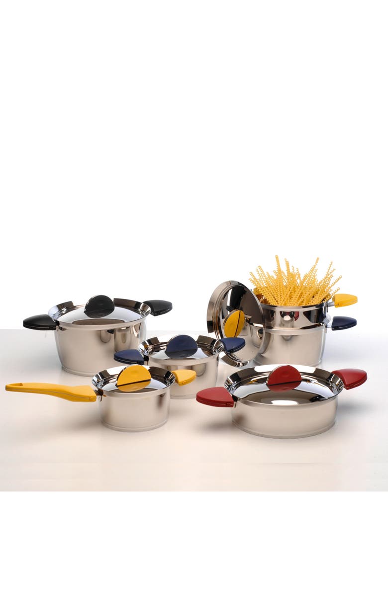 BergHOFF Stacca Covered 7-Quart Stock Pot, Alternate, color, Blue