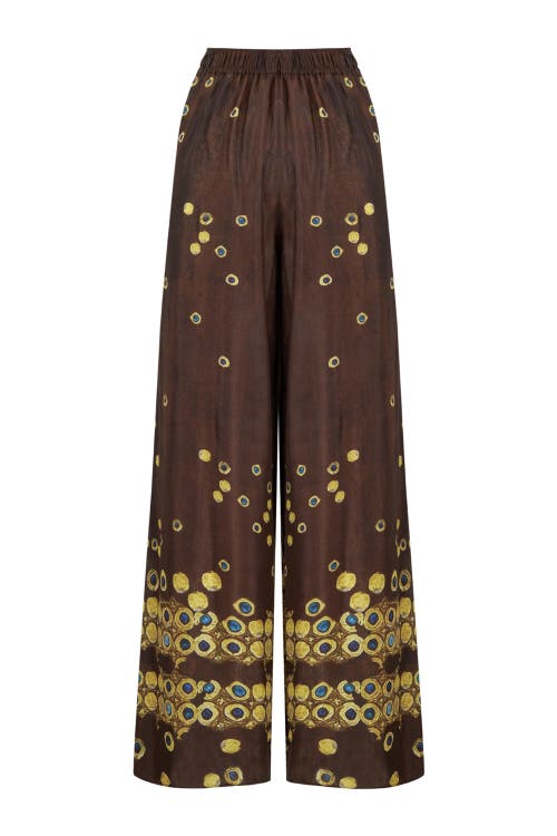 Nocturne Printed Flowing Pants In Multi-colored