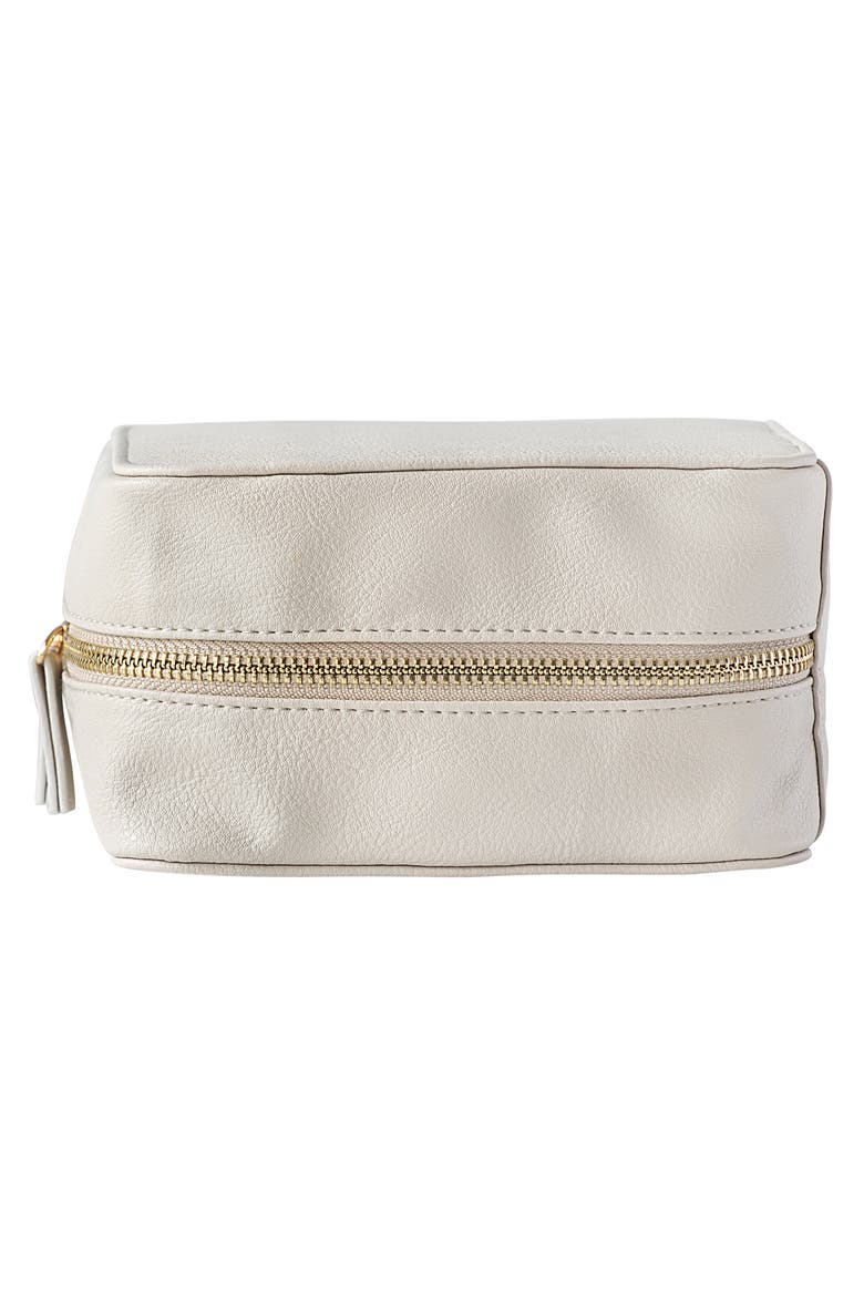 Monogram Vegan Leather Tech Travel Case, Alternate, color, GREY G
