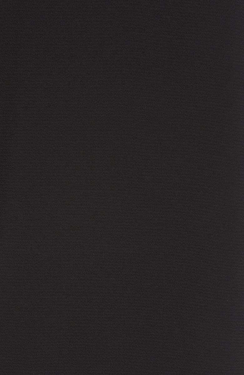 CeCe Band Collar Pleat Chiffon Blouse, Alternate, color, 