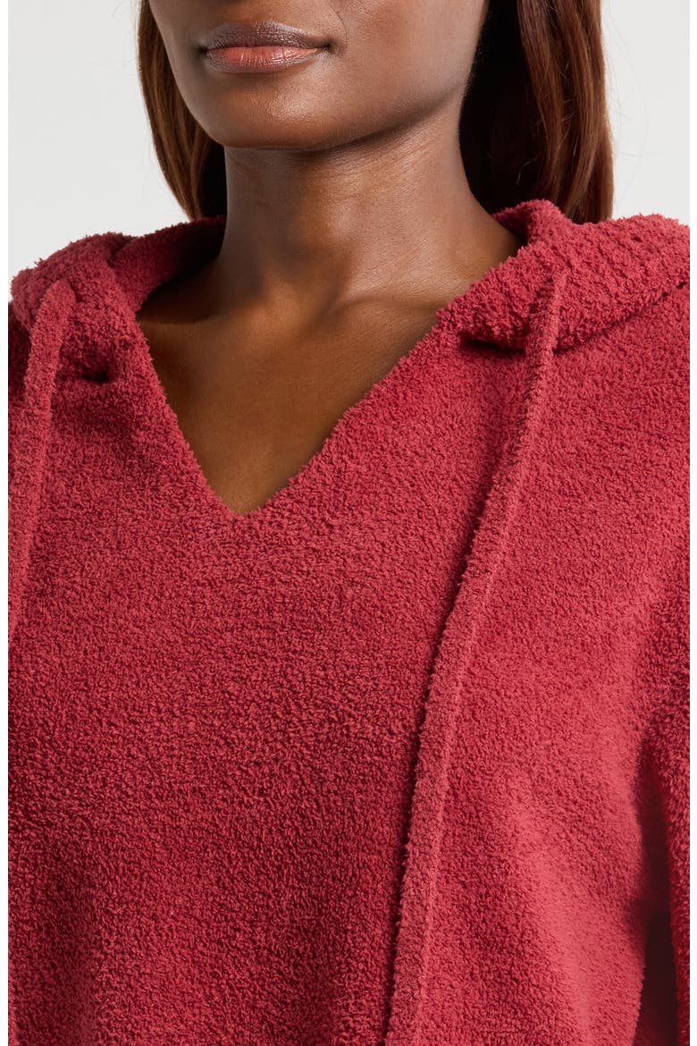 Marie Lounge Hoodie, Alternate, color, RUBIOUS