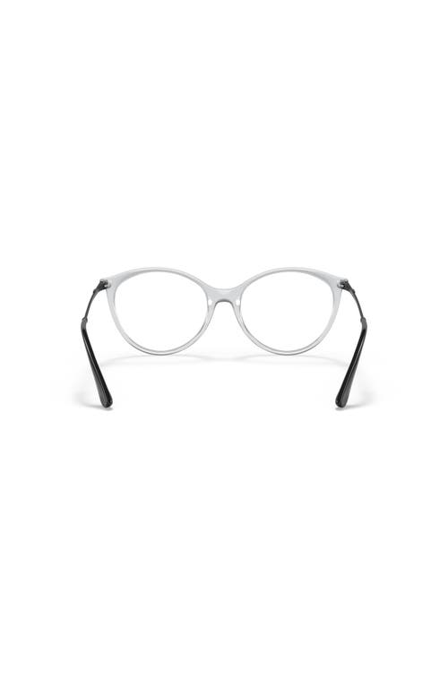 Vogue Eyewear 53mm Oval Optical Glasses In Metallic