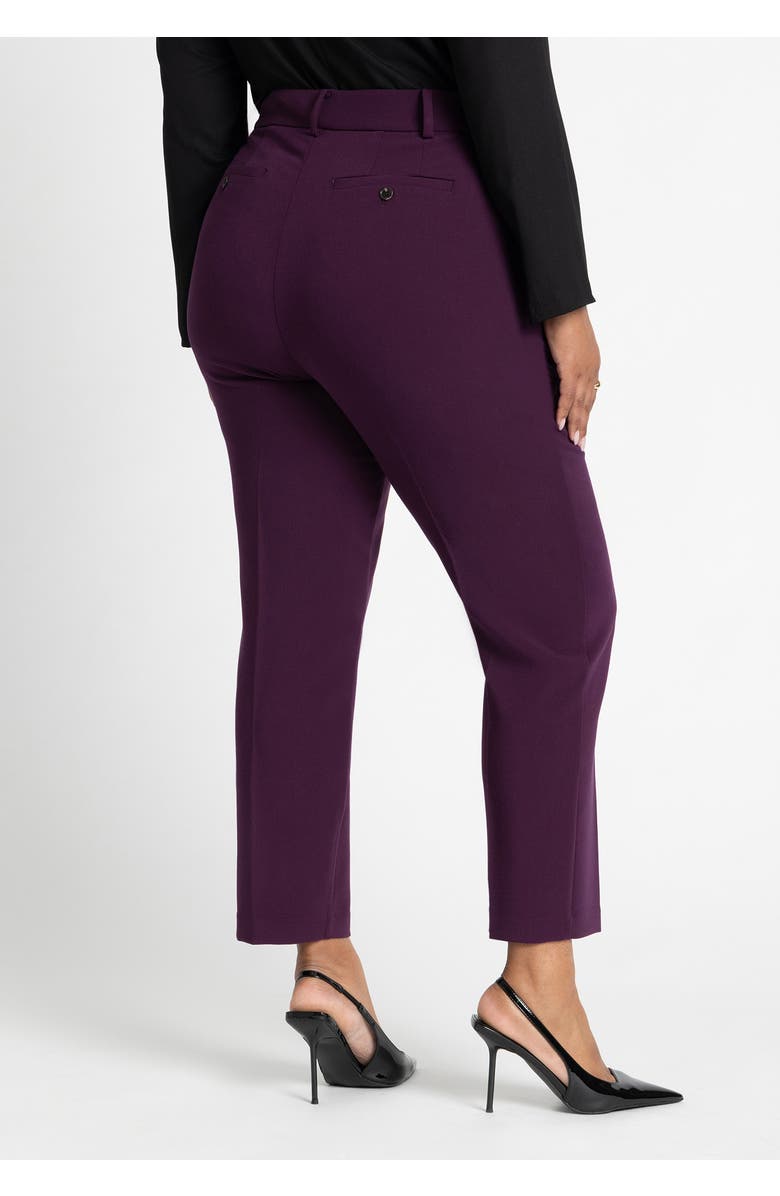 ELOQUII The 365 Semi Stretch Slim Leg Pant, Alternate, color, Potent Purple