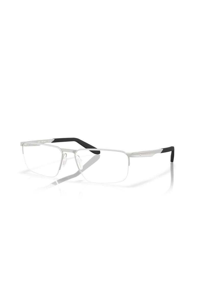 Costa 55mm Rectangle optical glasses, Main, color, Silver