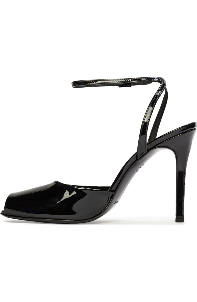 BLACK SUEDE STUDIO Wren 100 Sandal, Alternate, color, Black Patent Leather