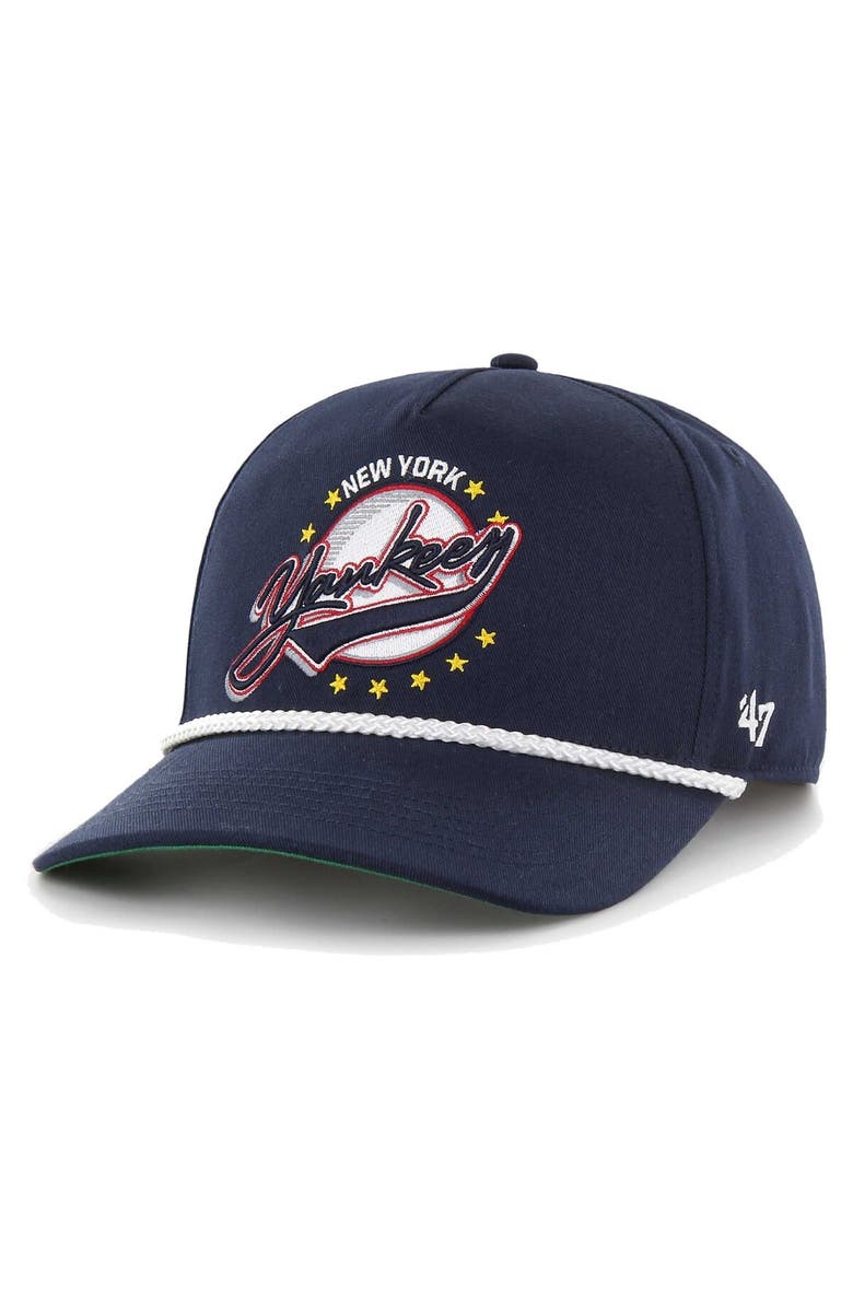 '47 Men's '47 Navy New York Yankees Wax Pack Collection Premier Hitch Adjustable Hat, Main, color, Navy
