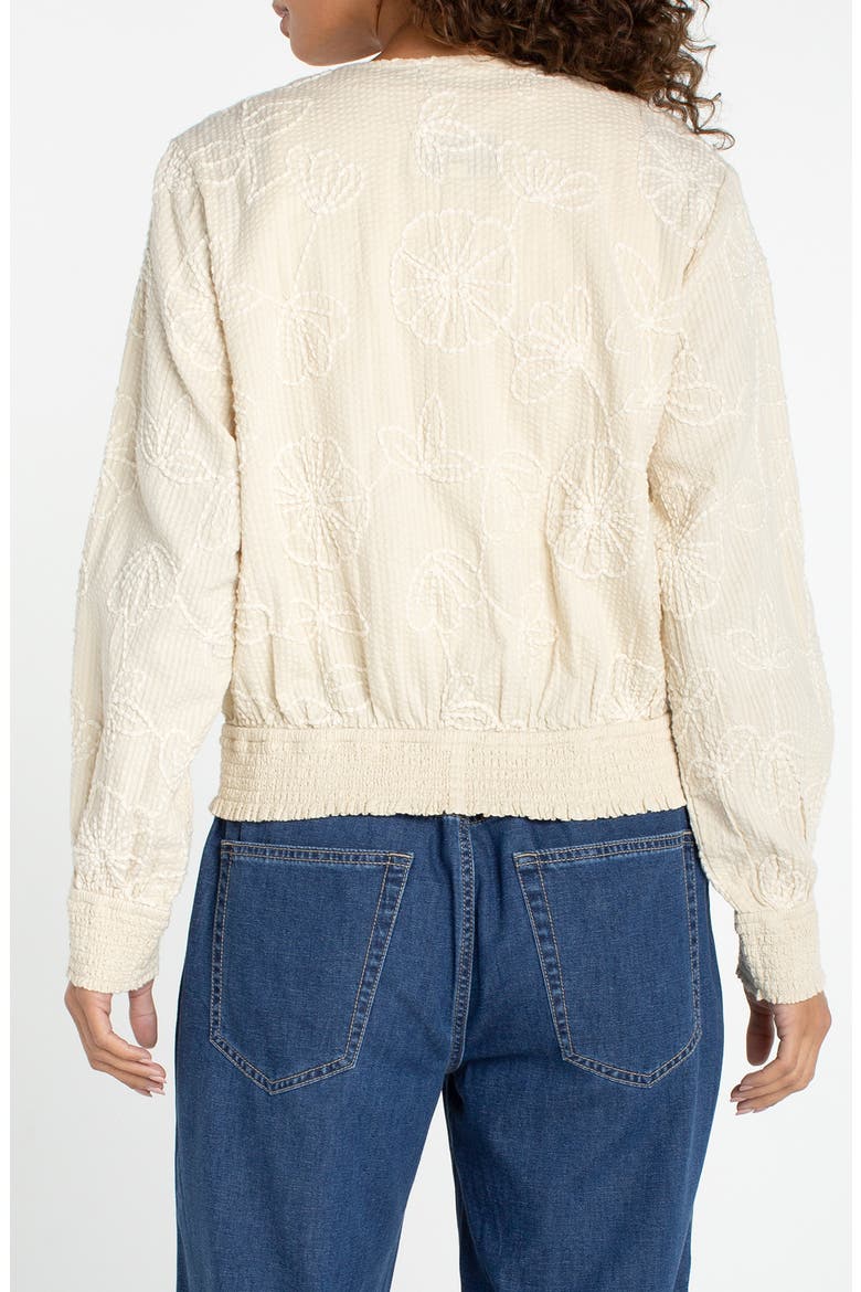 Floral Embroidered Jacket, Alternate, color, PALE SAND
