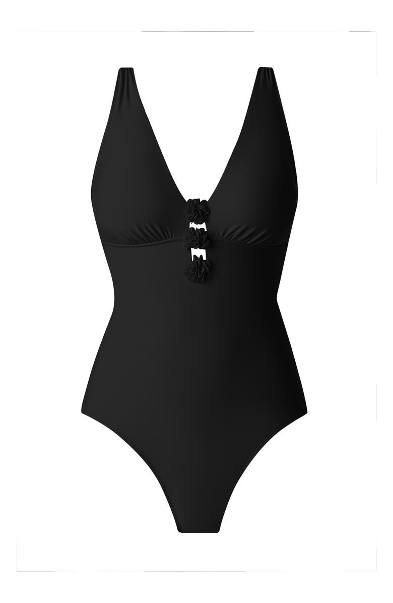 Magicsuit<sup>®</sup> Wallis Plunge One-Piece Swimsuit, Alternate, color, 