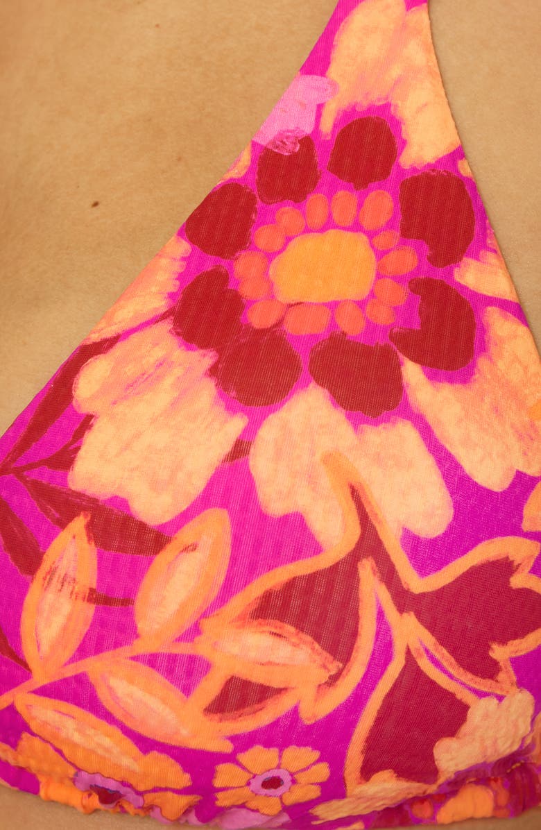 Becca Copacabana Reversible Triangle Bikini Top, Alternate, color, Pink Multi