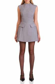 Avec Les Filles Mock Neck Dress