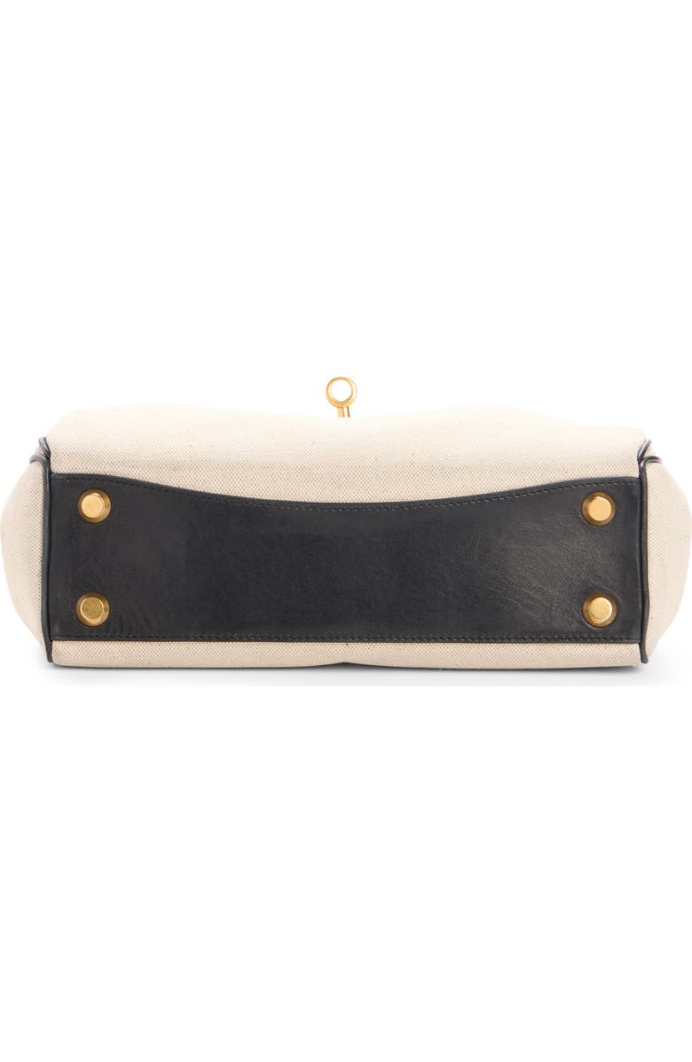 Balenciaga Small Rodeo Mixed Media Top Handle Bag, Alternate, color, 9260 Natural/ Black