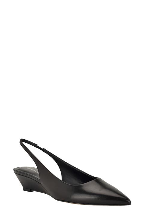 Mavalyn Slingback Pointed Toe Wedge Pump (Women)