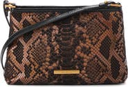 Brahmin Lorelei Croc Embossed Leather Shoulder Bag