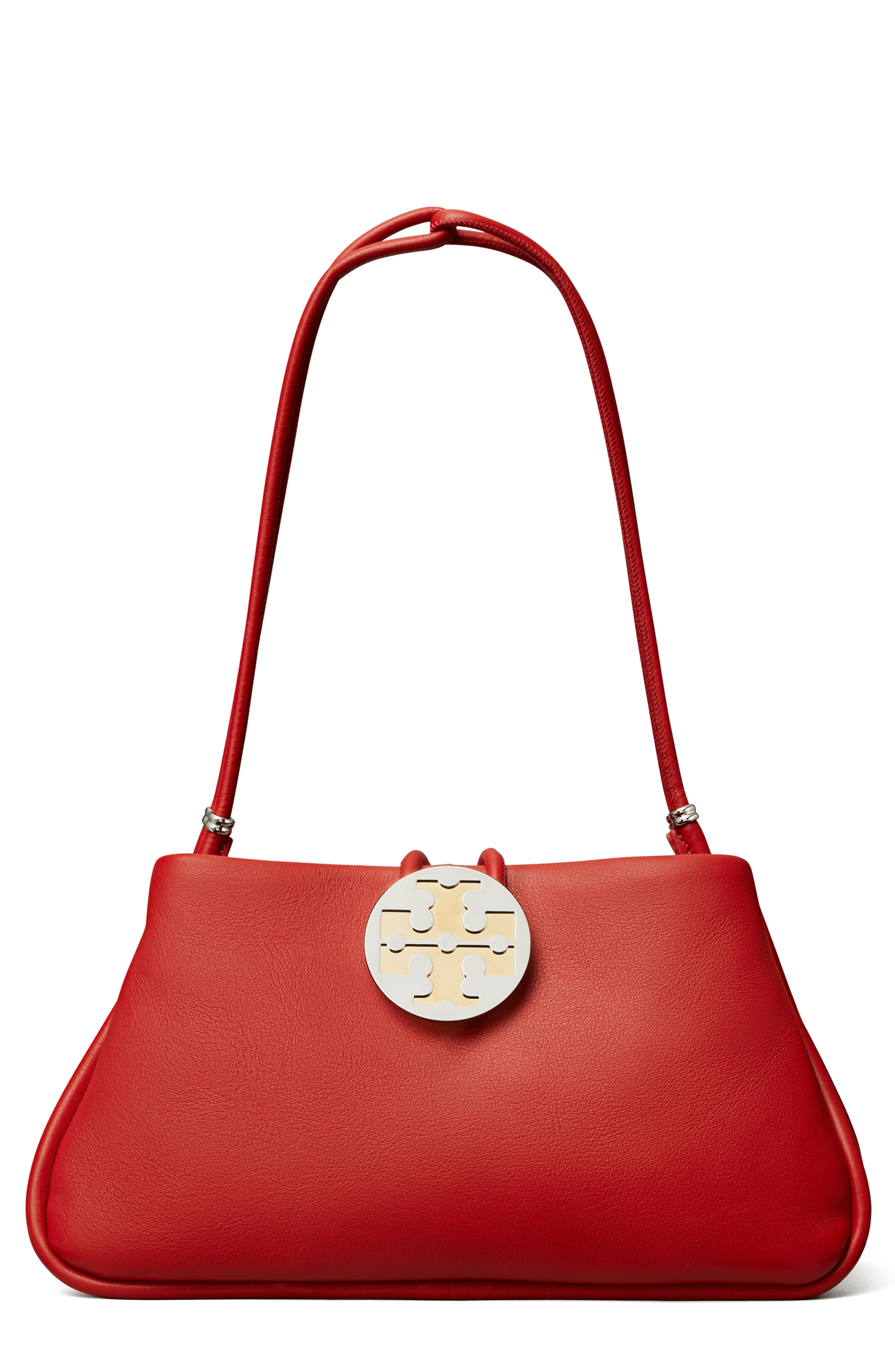 Tory Burch Violet Leather Shoulder Bag, Main, color, 